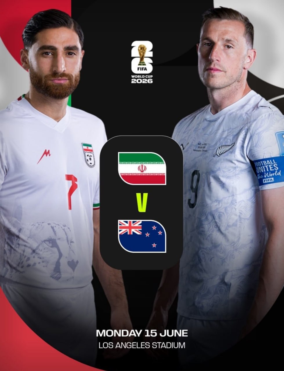 پوستر بازی ایران نیوزیلند