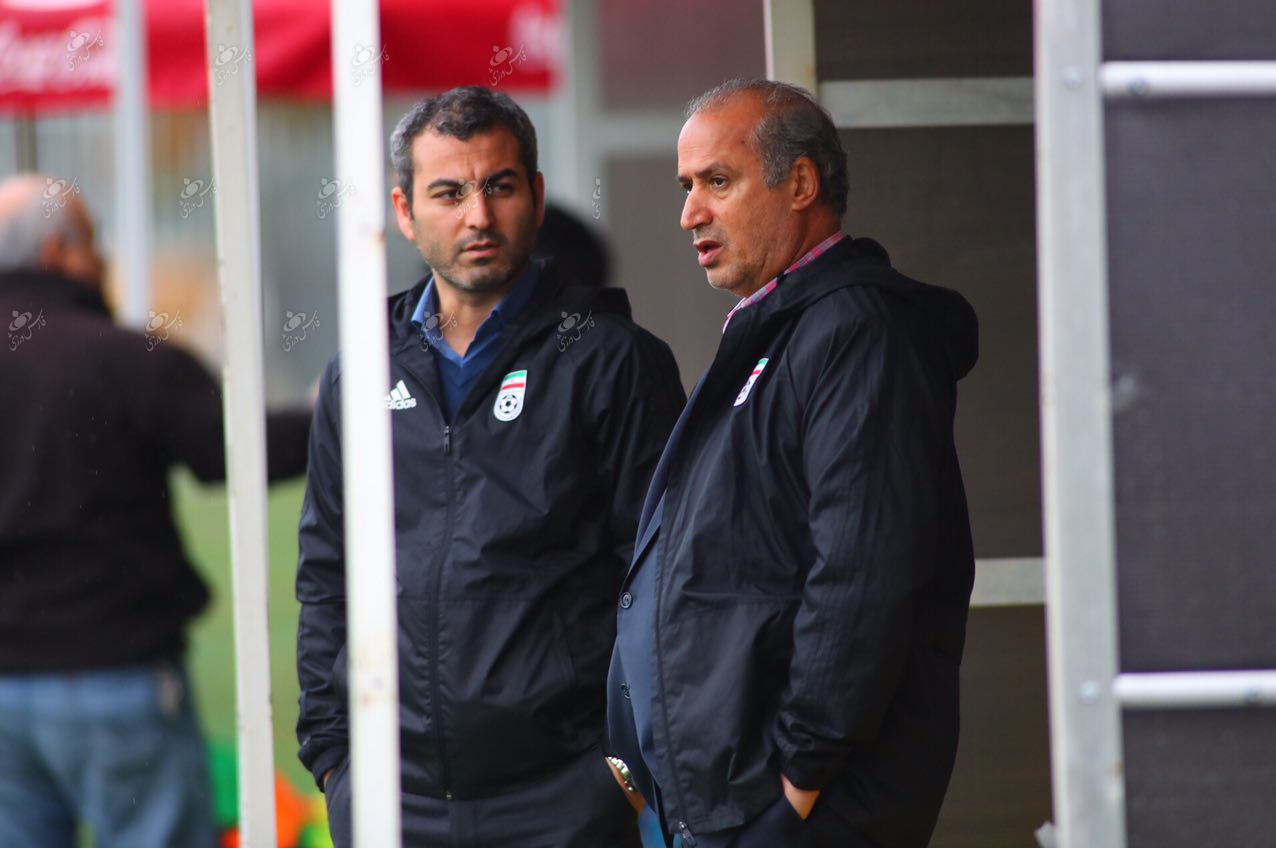 حضور مهدی تاج در تمرین تیم ملی ایران