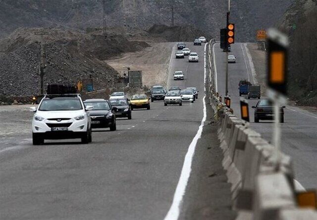 تردد روان در محورهای شمالی؛ بارش برف و باران در برخی استان‌ها