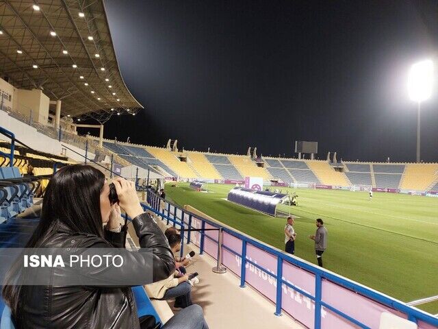 دوربین شکاری در تمرین حریف ایران