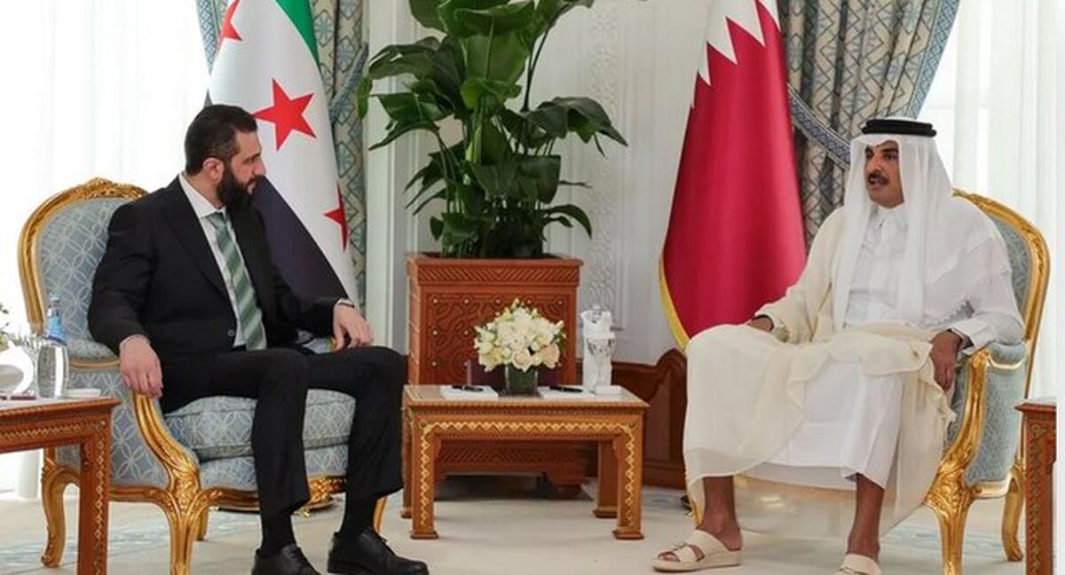 دیدار الجولانی و امیر قطر