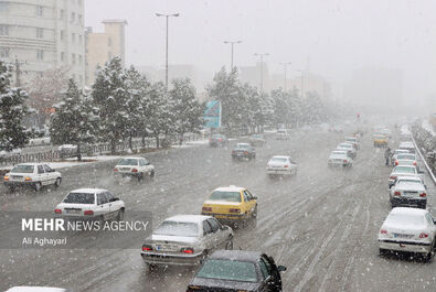 بارش برف زمستانی در ارومیه