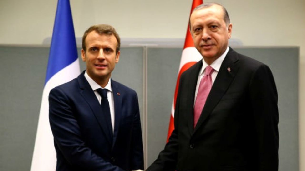 آغاز دیدار اردوغان و ماکرون