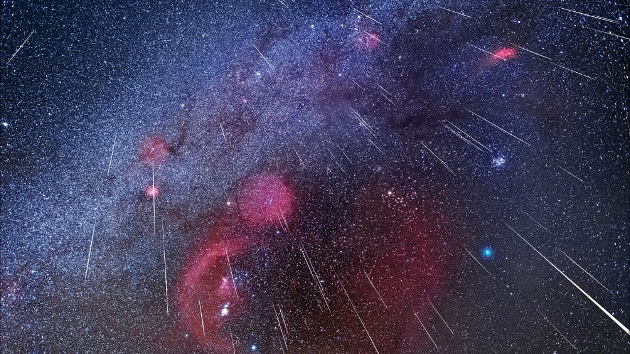 عکس روز ناسا، بارش شهابی جوزایی