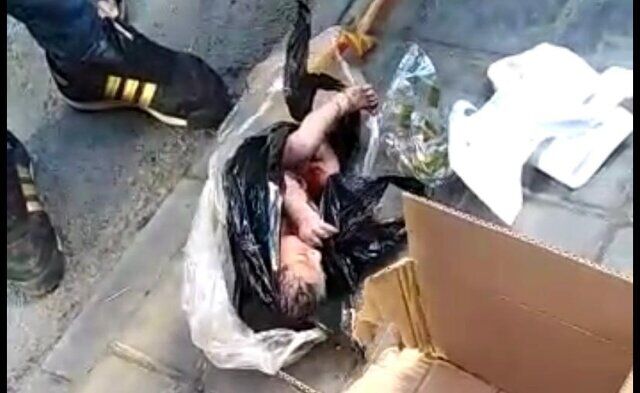 ابتلای نوزاد رها شده در زباله‌ به عفونت‌ داخلی