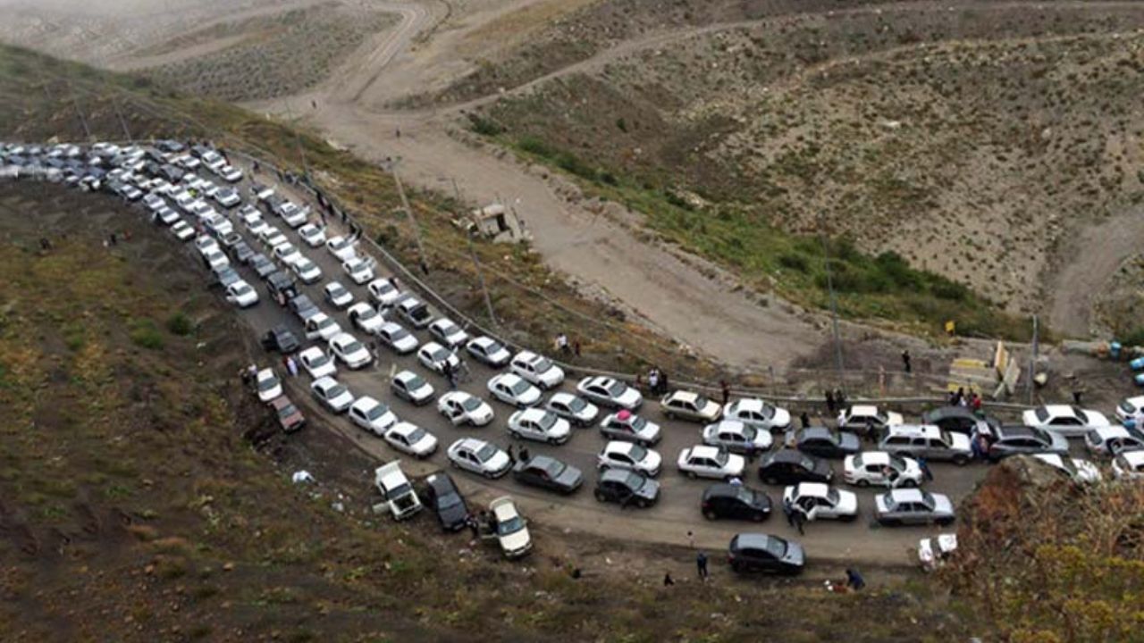 ترافیک سنگین در آزادراه تهران-کرج-قزوین و جاده چالوس