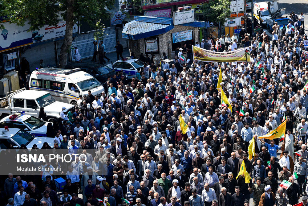 راهپیمایی روز قدس به روایت تصویر
