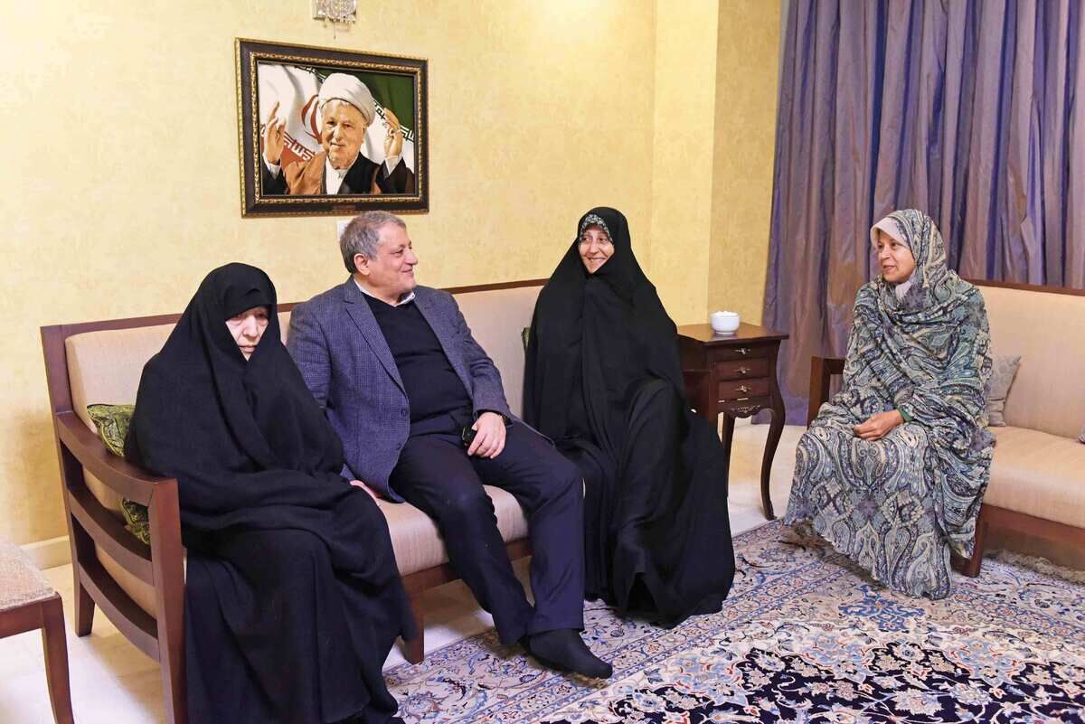 دختر و پسر آیت‌الله هاشمی به دیدار مسعود پزشکیان رفتند + عکس