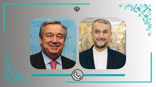 گفتگوی تلفنی امیرعبداللهیان و دبیرکل سازمان ملل درباره آتش بس در یمن