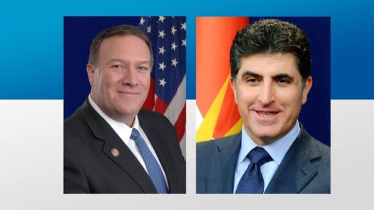 رایزنی تلفنی نیچروان بارزانی با پامپئو