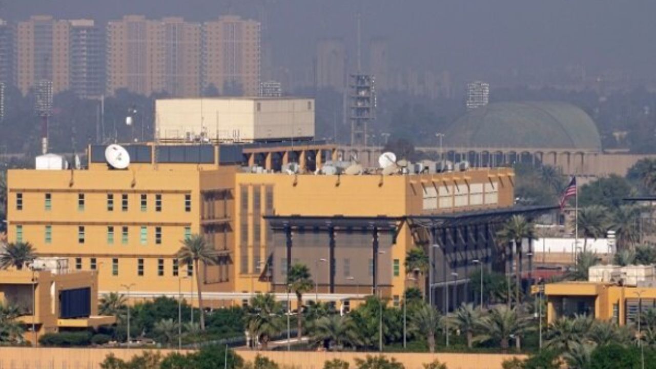 به صدا درآمدن آژیر خطر در محل سفارت آمریکا در بغداد