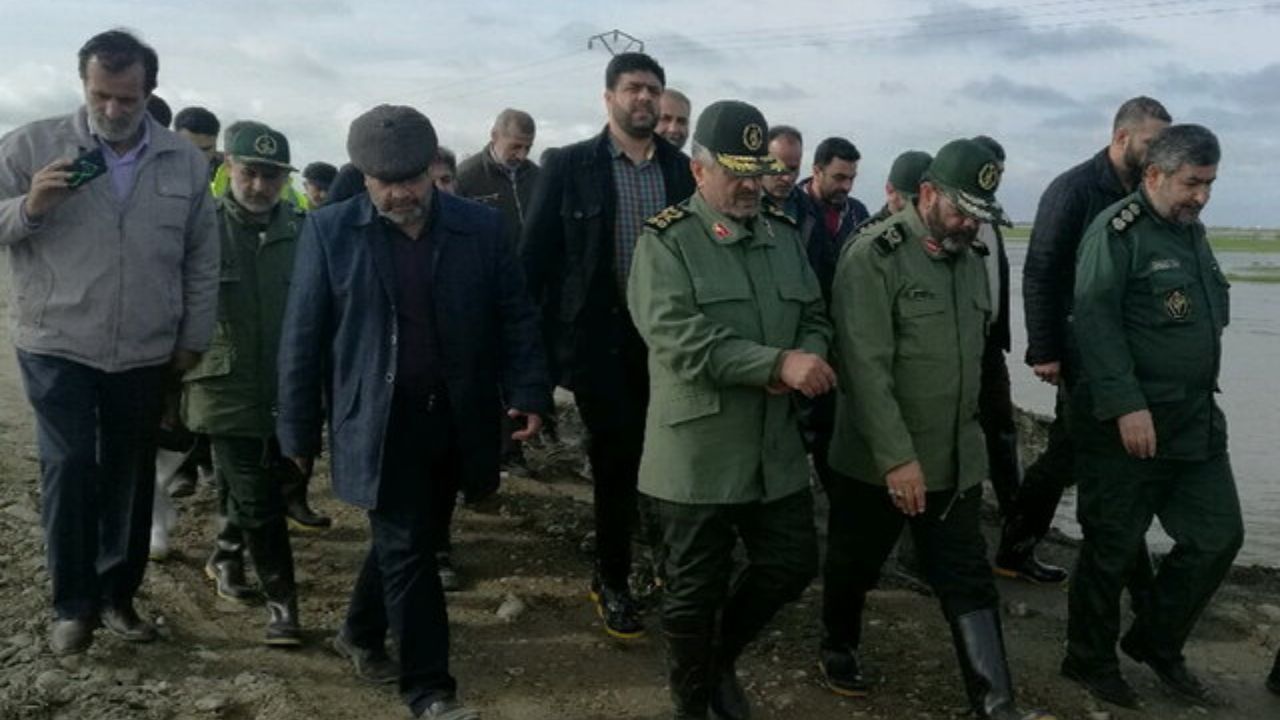 سردار جعفری از مناطق سیل‌زده مازندران بازدید کرد