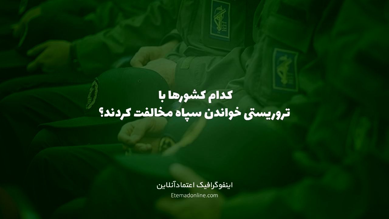 تیتر مصور| کدام کشورها با تروریستی خواندن سپاه مخالفت کردند؟
