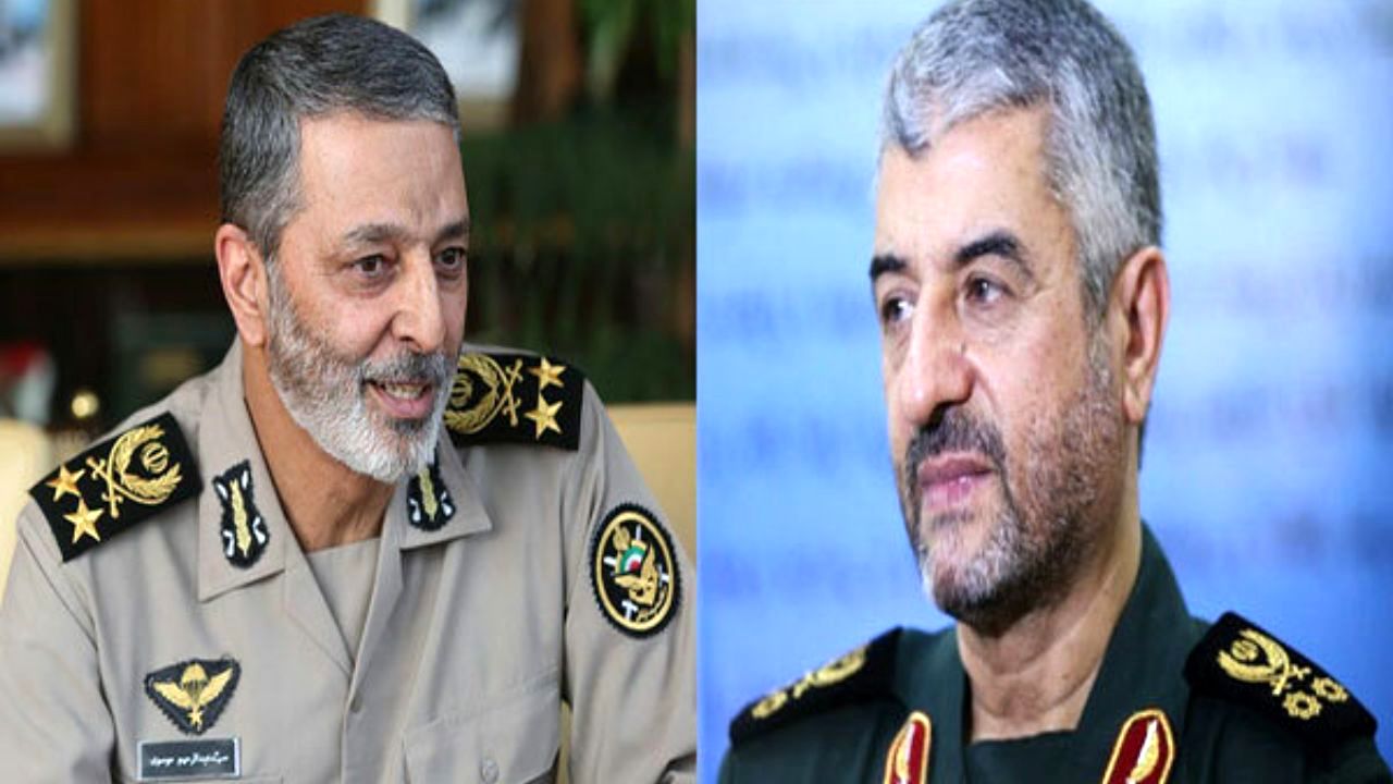 تبریک روز ارتش از سوی سرلشکر جعفری به سرلشکر موسوی