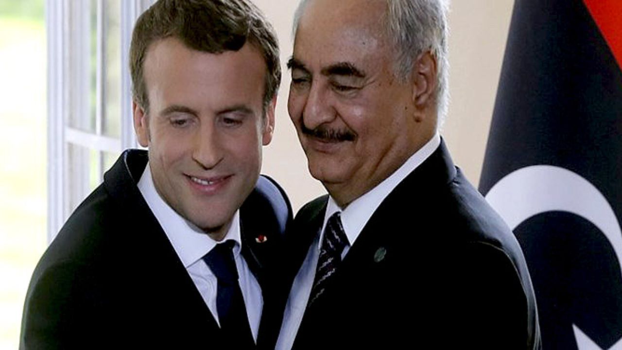 دیدار ماکرون با ژنرال حفتر