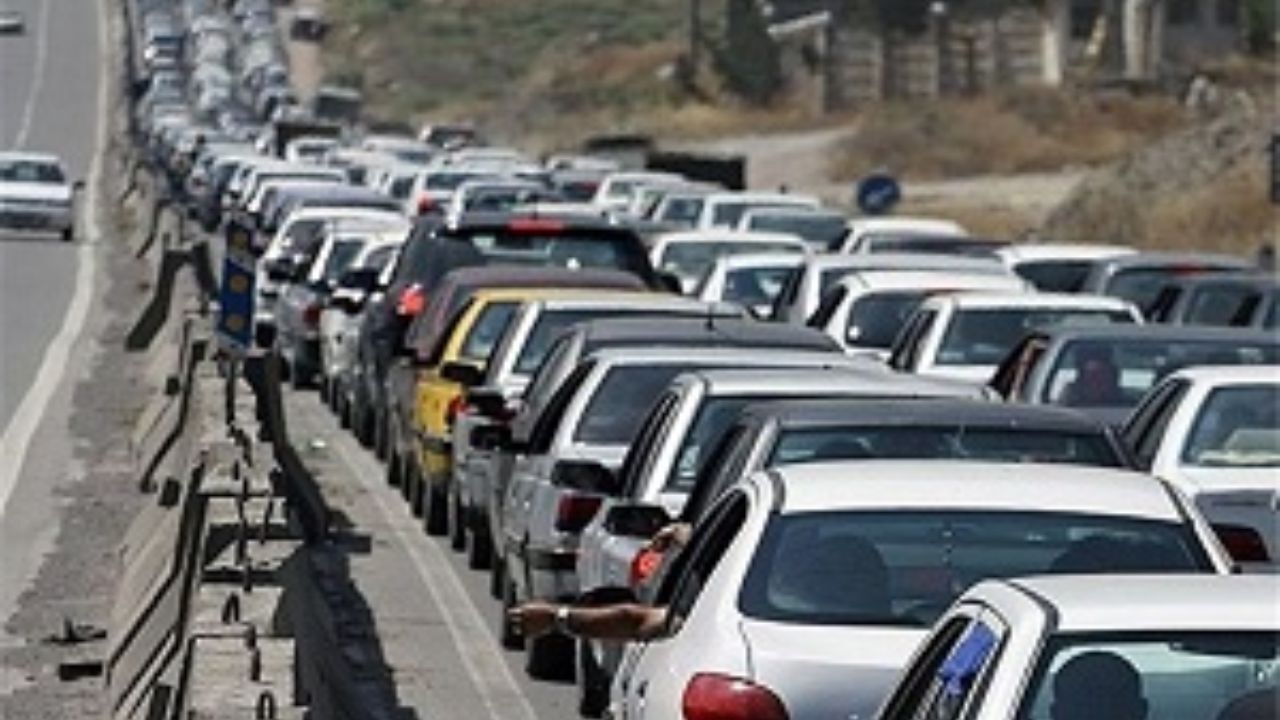 ترافیک سنگین در محور چالوس