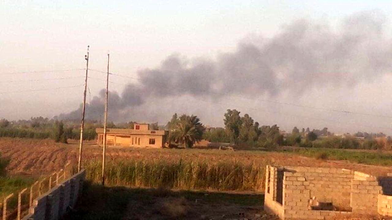 انبار مهمات حشد شعبی بمباران شد