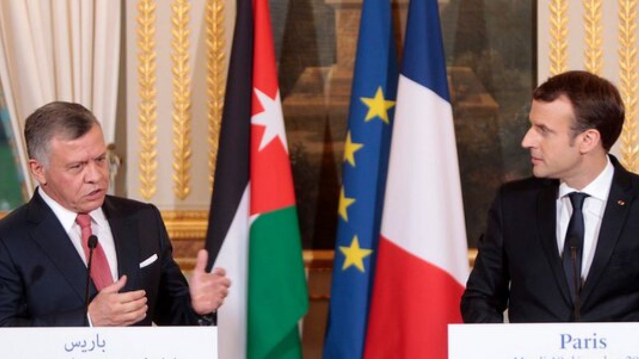ابراز نگرانی ماکرون و عبدالله دوم نسبت به اظهارات نتانیاهو