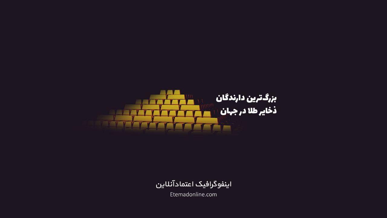 اینفوگرافی| کدام کشورها بیشترین ذخیره طلا را دارند؟