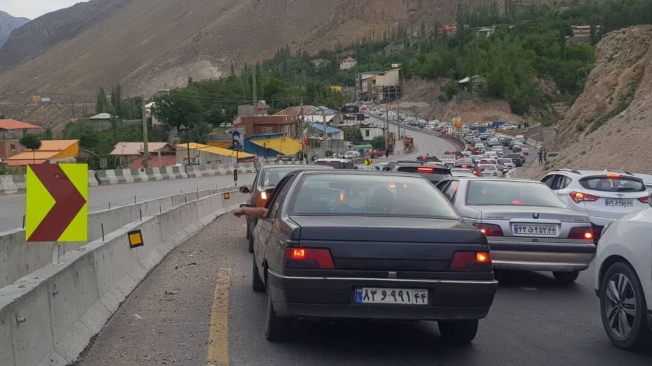 ترافیک پرحجم در محورهای منتهی به مرزهای خروجی اربعین
