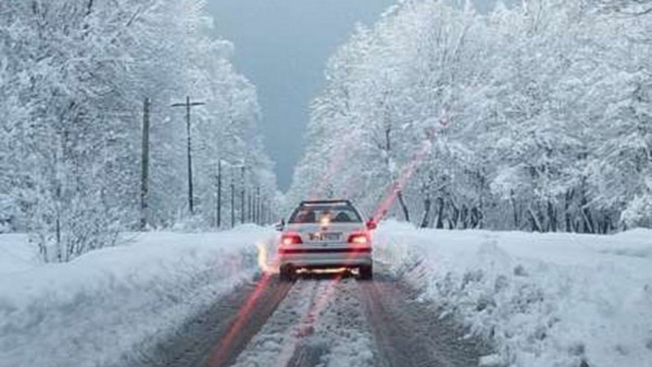 بارش برف و باران در اکثر محورهای مواصلاتی کشور