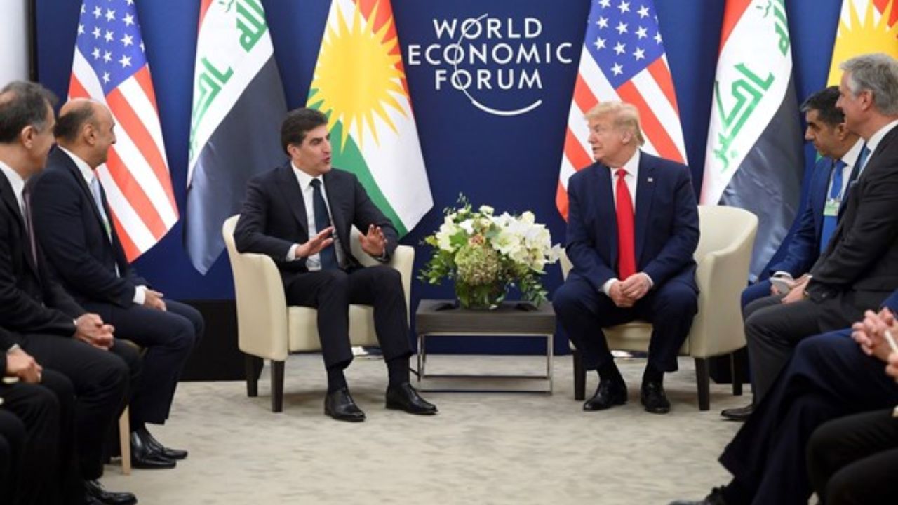 ترامپ و نیچروان بارزانی در «داووس» دیدار کردند