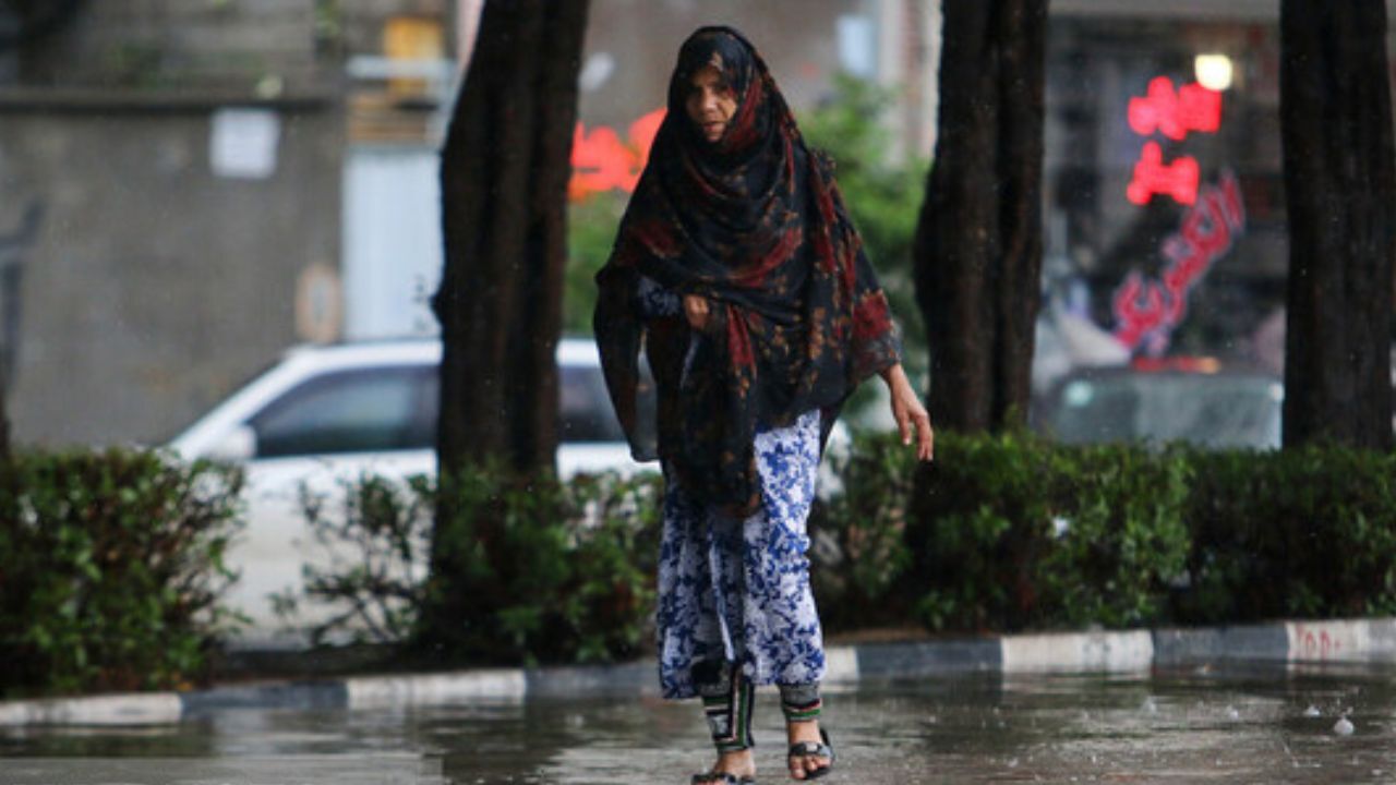 رگبار باران در جنوب کشور