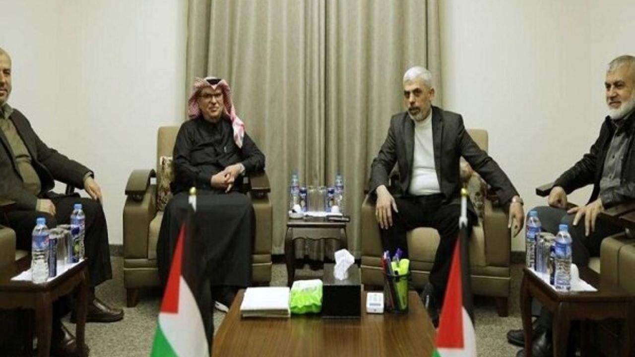 دیدار رئیس دفتر سیاسی حماس با مقام قطری