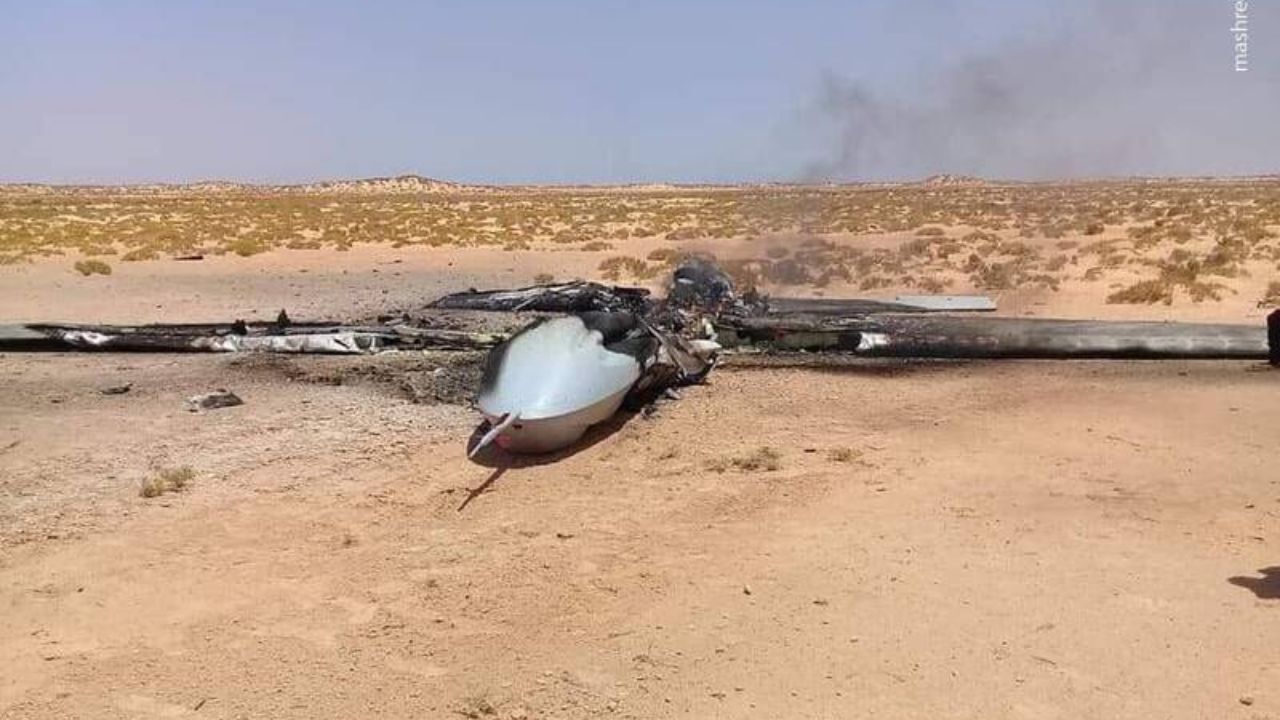 سرنگونی پهپاد ترکیه در نزدیکی شهر سرت لیبی