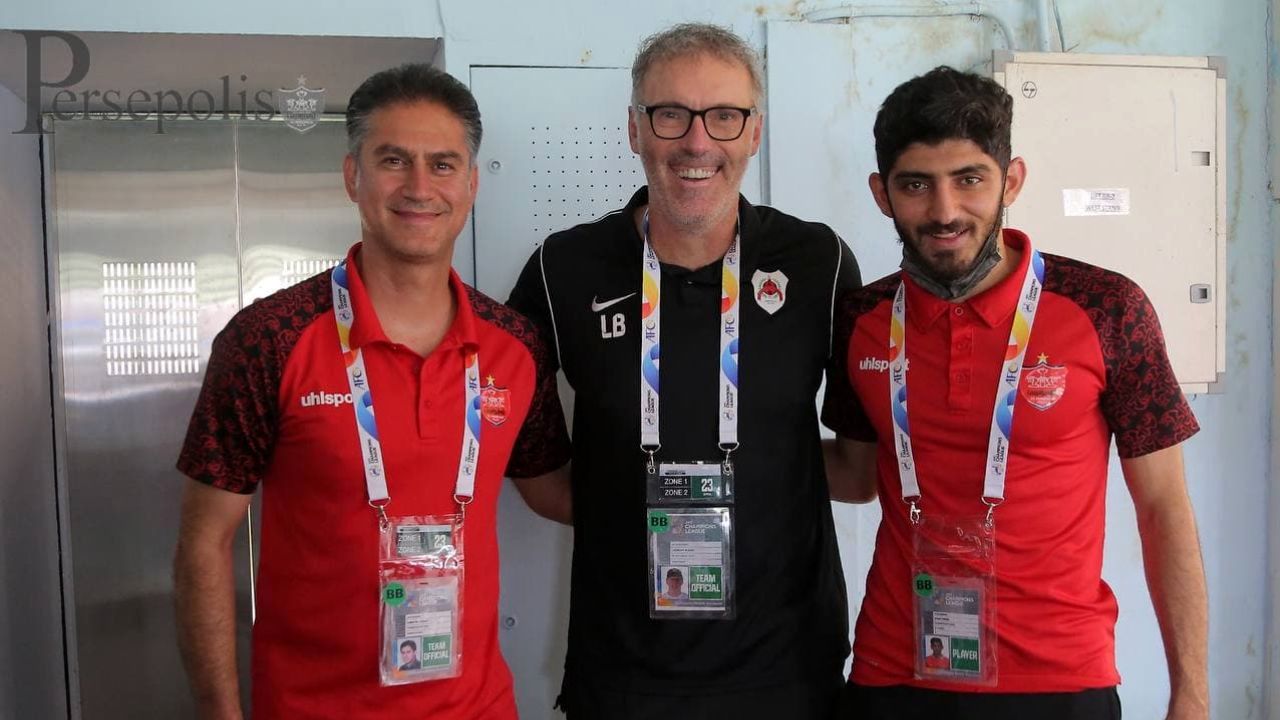 دیدار 2 پرسپولیسی با اسطوره فوتبال فرانسه + عکس