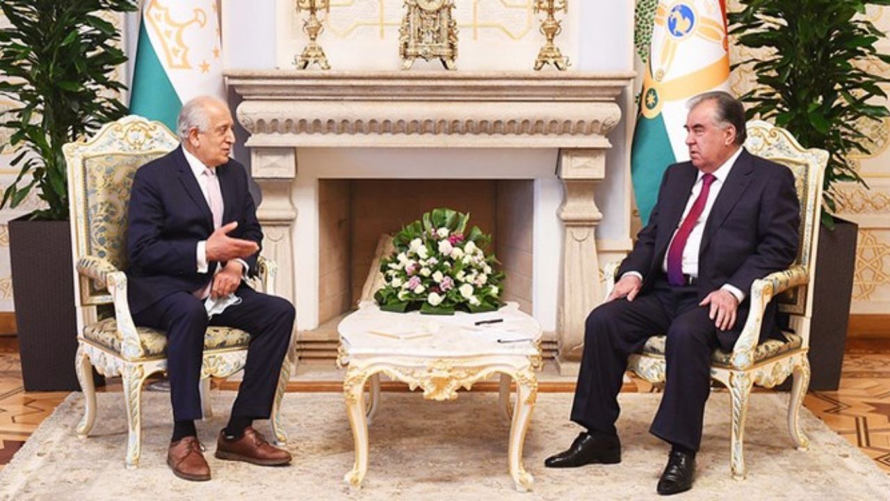 دیدار زلمی خلیل‌زاد با رئیس جمهور تاجیکستان؛ افغانستان محور مذاکرات