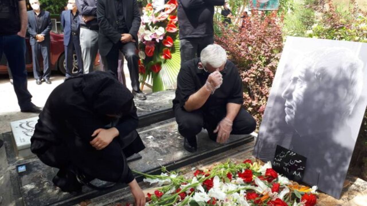 خاکسپاری «بیژن افشار» در قطعه هنرمندان + تصویر