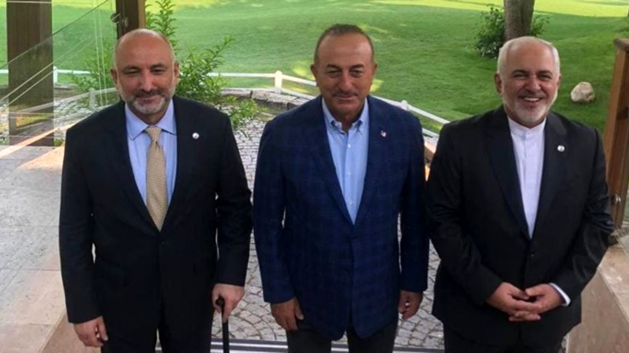 نشست سه جانبه وزرای خارجه ایران، ترکیه و افغاستان در آنتالیا