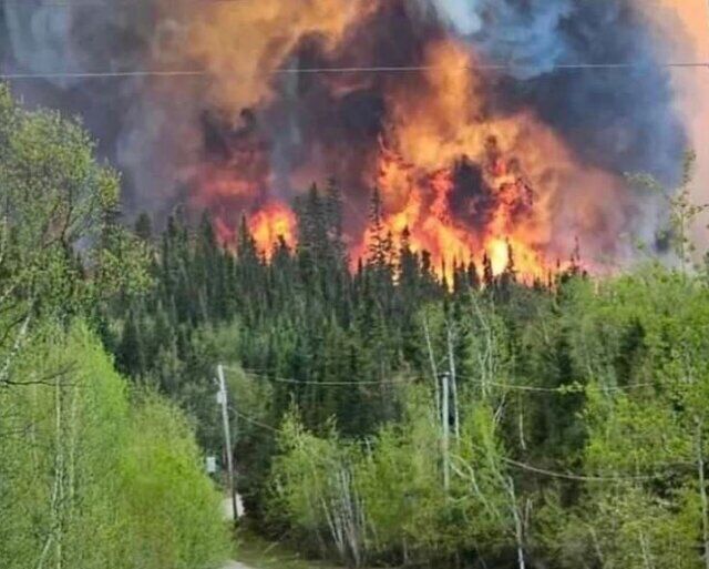 جنگل‌های کانادا کماکان در حال سوختن + عکس