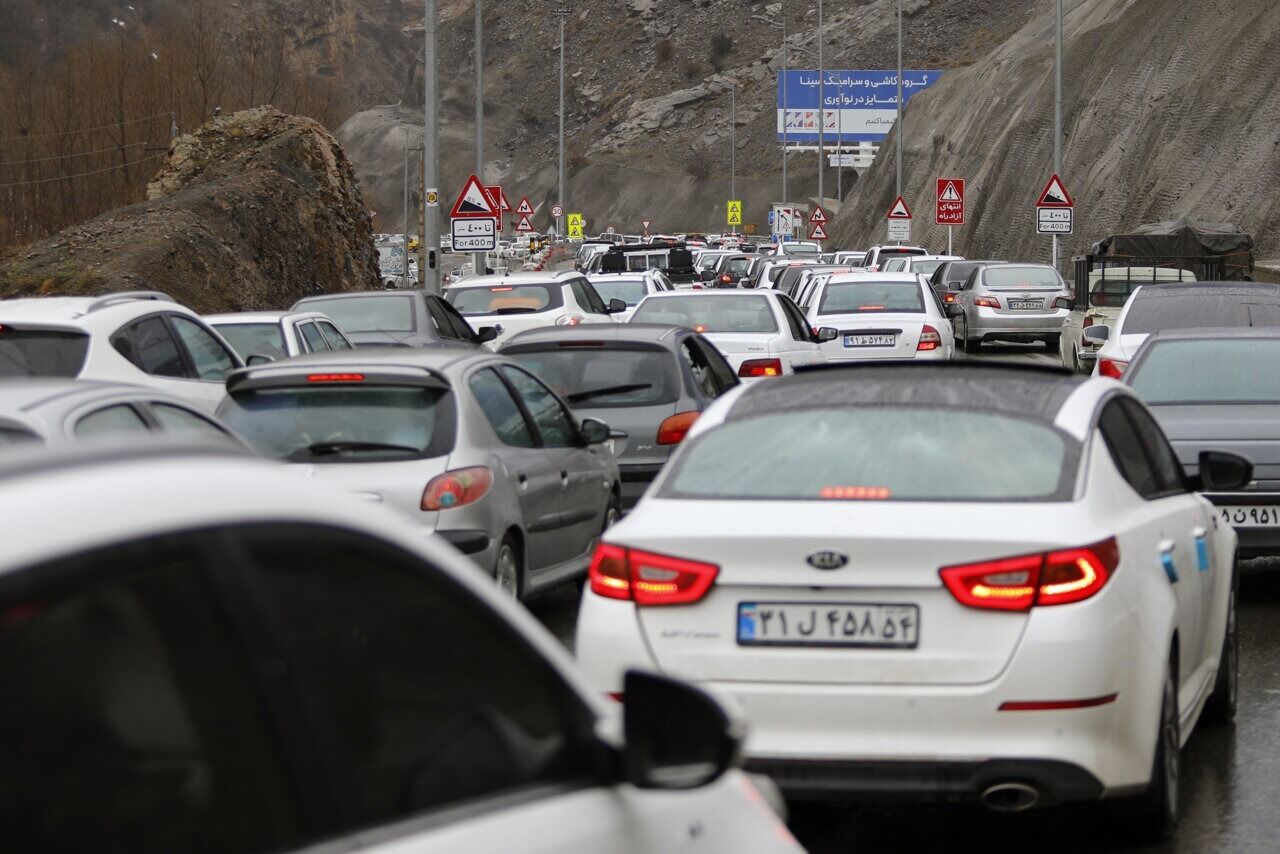 ترافیک سنگین در محورهای شمالی منتهی به تهران