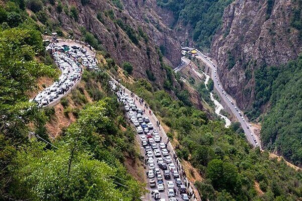 جاده کندوان یک‌طرفه شد؛ ترافیک در هراز