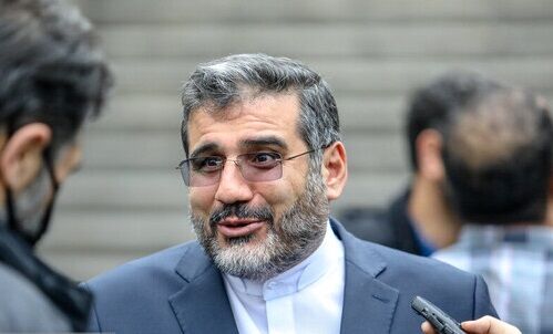 سلفی با وزیر ارشاد وسط مراسم یادبود پروانه معصومی + عکس