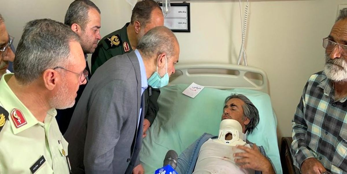 عیادت وزیر کشور و راه و شهرسازی از مصدومان حادثه قطار مشهد-یزد