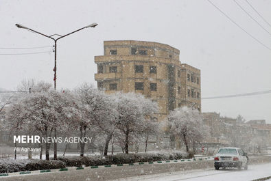 بارش برف زمستانی در ارومیه