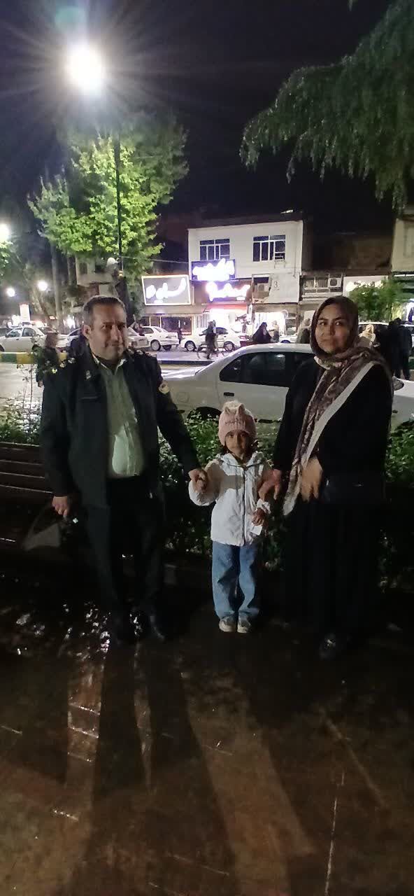 پیدا شدن دختربچه گمشده در کمتر از یک ساعت