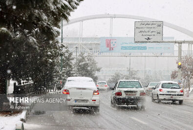 بارش برف زمستانی در ارومیه