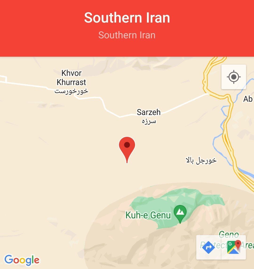 وقوع زمین لرزه ۵/۴ ریشتری در هرمزگان