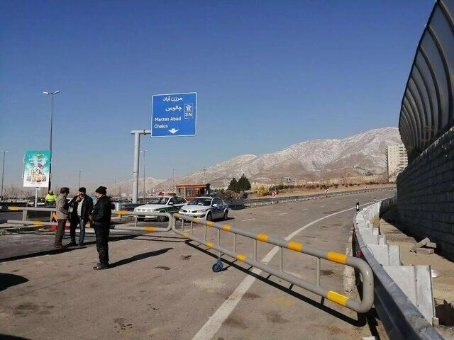 محدودیت ۲۴ ساعته در محور چالوس و آزادراه تهران-شمال 