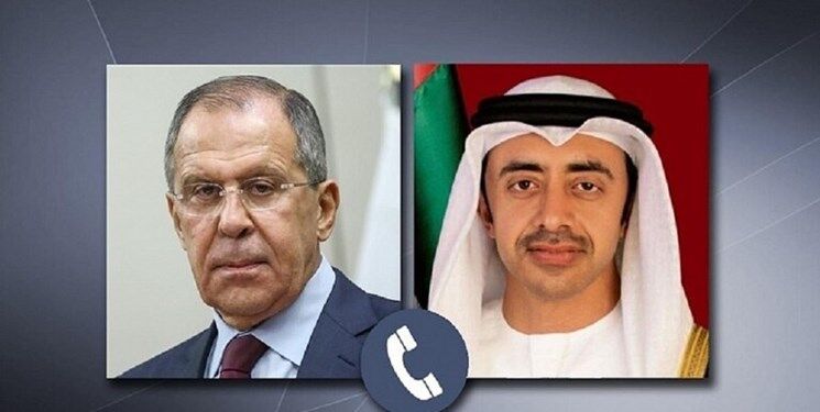 تأکید وزرای خارجه امارات و روسیه بر راهکار سیاسی در یمن