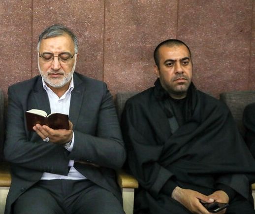 نقی معمولی و معاون اول روحانی در یک مراسم ختم + تصاویر