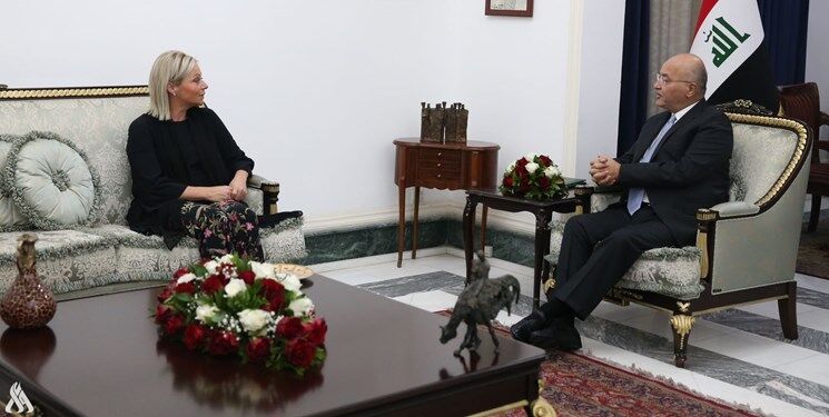 دیدار نماینده سازمان ملل با «برهم صالح» در بغداد
