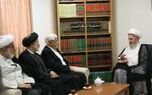 دیدار عارف با آیت‌الله جعفر سبحانی در قم