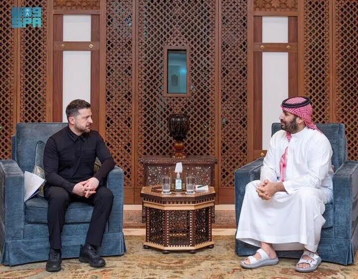 دیدار مجدد زلنسکی با بن‌سلمان در جده