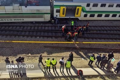 حادثه برخورد دو دستگاه قطار مترو کرج - تهران