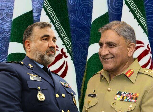 فرمانده نیروی هوایی ارتش با فرمانده ارتش پاکستان دیدار کرد